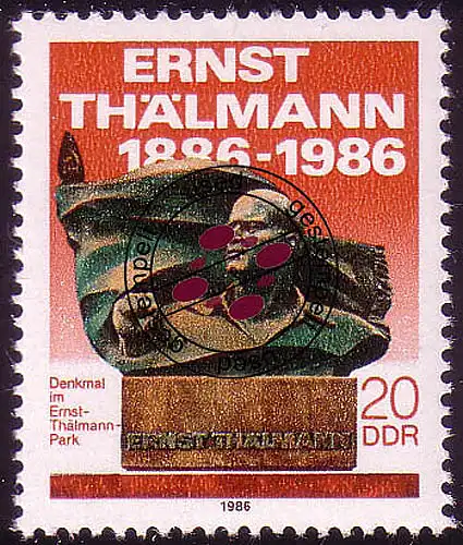 3014 Ernst-Thälmann-Denkmal O gestempelt