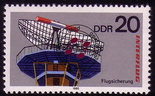 2516 INTERFLUG AEROSOZPHILEX 20 Pf O Tamponné