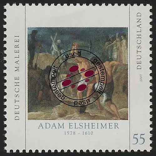 2591 Deutsche Malerei Adam Elsheimer, gestempelt O