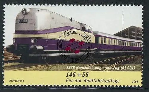 2563 Wofa Eisenbahn 145+55 C Henschel-Wegmann-Zug, gestempelt O