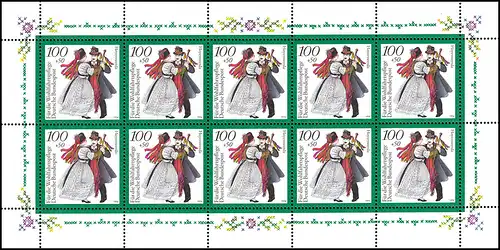 1760 Tachets allemands 100 Pf Hoyerswerda (Saxe) - Petit arc **