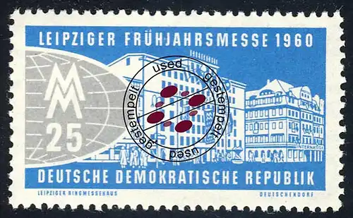 751 Leipziger Frühjahrsmesse 25 Pf O gestempelt