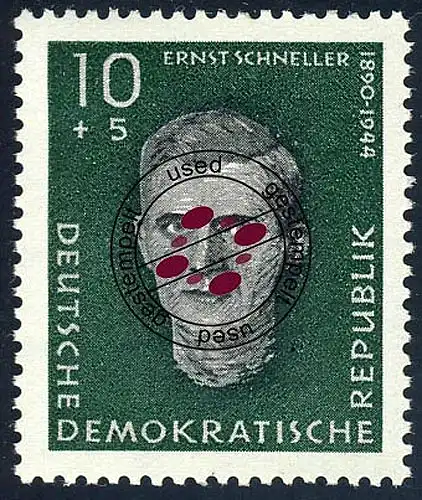 753 Mémorial de Sachsenhausen Tampon 10+5 Pf O rapide