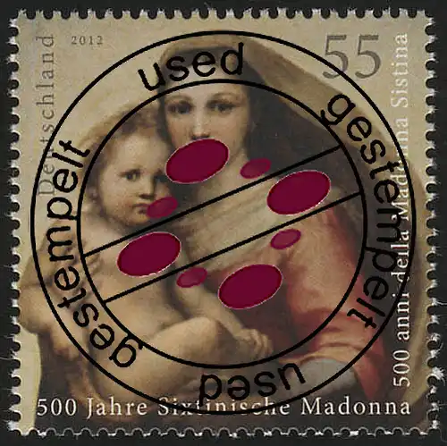 2919 Sixtinische Madonna aus Block 79 O gestempelt