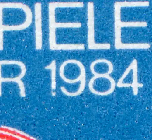 2880-2881 Gera 1984, Zusammendruck mit PLF im Zierfeld: Fleck im Fuß der 1, **
