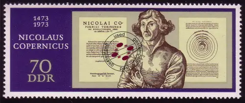 1828 Nikolaus Kopernikus 70 Pf O gestempelt