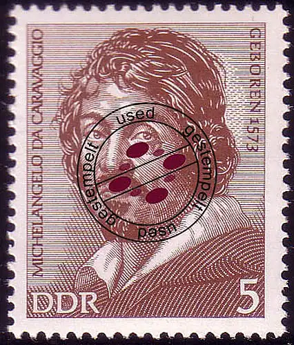 1815 Persönlichkeiten Michelangelo 5 Pf O gestempelt