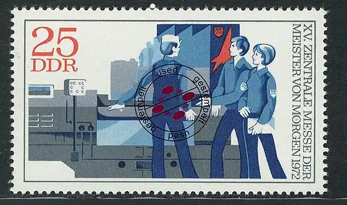 1800 Messe maître de demain 25 Pf O Tamponné