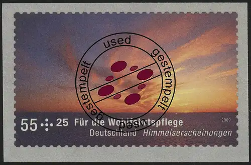 2717 Wofa Sonnenuntergang SELBSTKLEBEND aus Rolle, O gestempelt