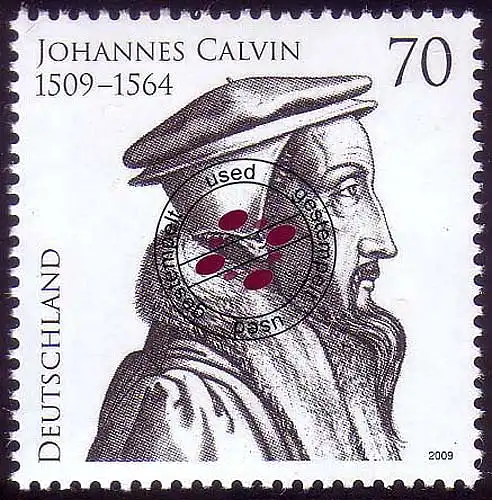 2744 Johannes Calvin O gestempelt