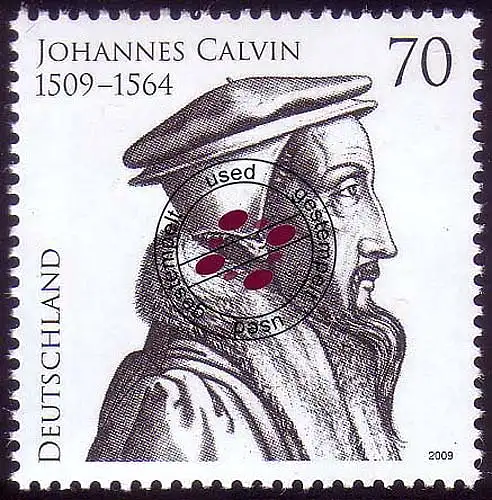 2744 Johannes Calvin, gestempelt O