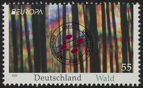 2864 Europa/CEPT 2011: Der Wald, gestempelt O