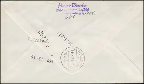 DDR 2999 Postuniformen 85 Pf als EF auf Eil-Brief FÜRSTENWALDE 11.2.1986