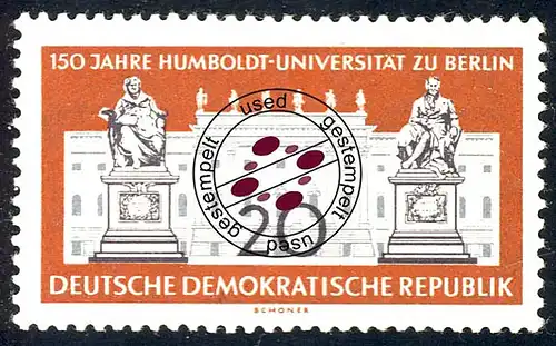 797 Humboldt-Universität von Humboldt 20 Pf O gestempelt