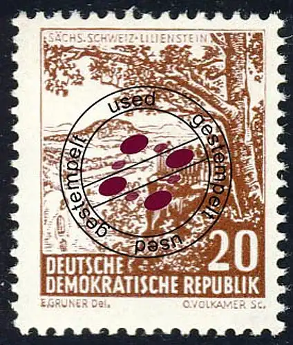 815 Landschaften/Bauten Sächsische  Schweiz 20 Pf O