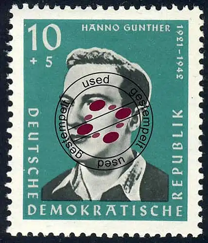 809 Gedenkstätten Buchenwald Günther 10+5 Pf O
