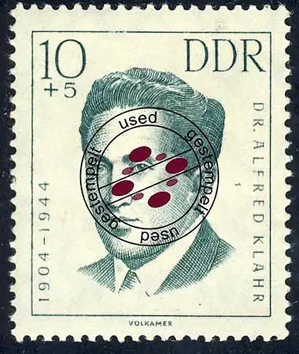 919 Antifascistes Clah 10+5 Pf O Tamponné