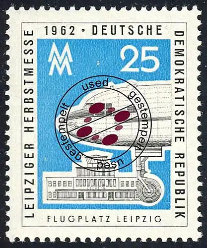 915 Leipziger Herbstmesse 25 Pf O gestempelt