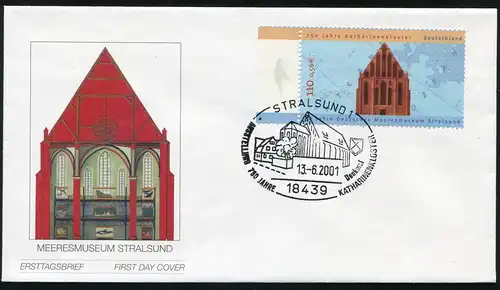 2195 Katharinenkloster Stralsund FDC Stralsund