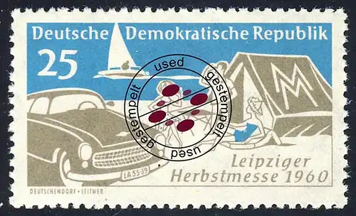 782 Leipziger Herbstmesse 25 Pf O gestempelt