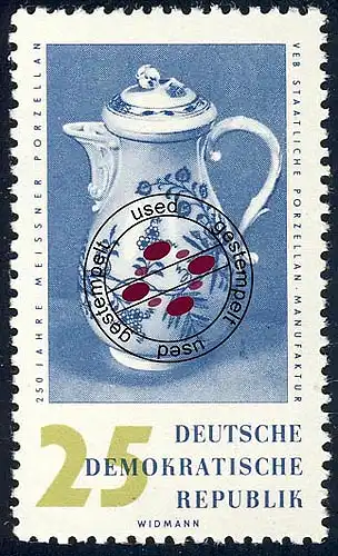 778 Manufacture de porcelaine caféière 25 Pf O tampés