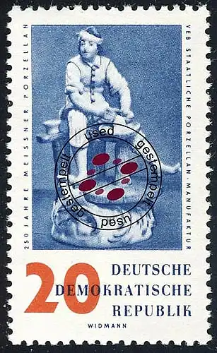 777 Manufacture de porcelaine potier 20 Pf O tamponné