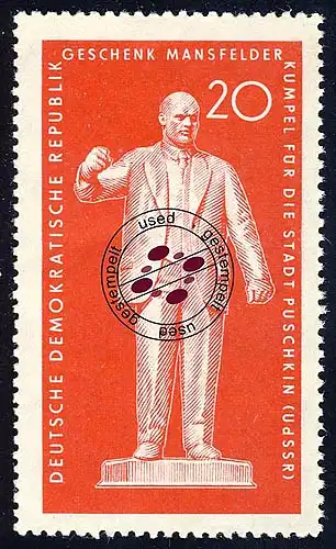 773 Monument Thälmann 20 Pf O Tamponné