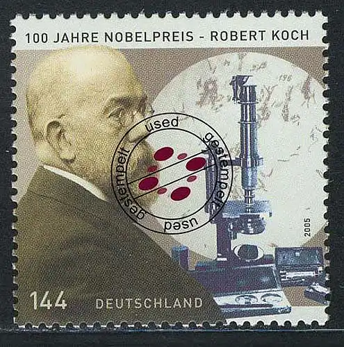 2496 Nobelpreis an Robert Koch O gestempelt