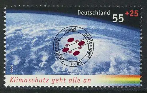 2508 Umweltschutz Klimaschutz Wirbelsturm O gestempelt