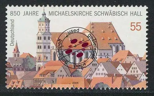 2522 Michaelskirche Schwäbisch Hall, gestempelt O