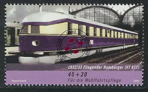 2560 Wofa Eisenbahn 45+20 C Fliegender Hamburger O gestempelt