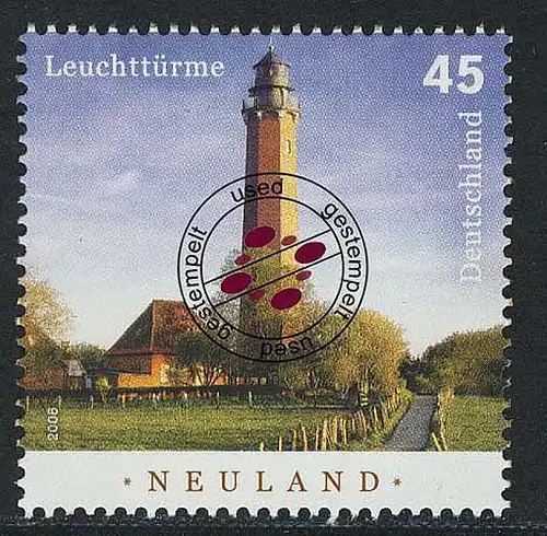 2555 phare Neuland Behrensdorf O stamped