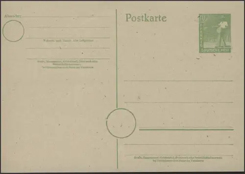 P 961 Bauer 10 Pfennig grün, postfrisch