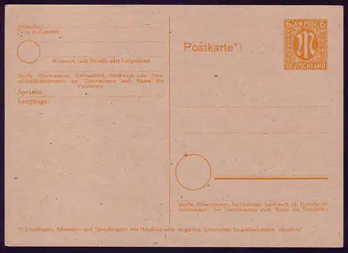 P 905 AM-Post 6 Pf. gelb, postfrisch