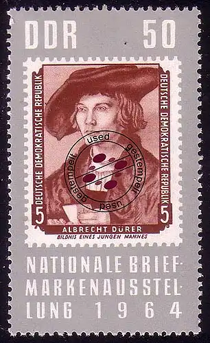 1058 Exposition des timbres Berlin 50 Pf O Tamponné
