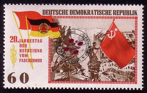 1109 Libération du fascisme 60 Pf O Tamponné