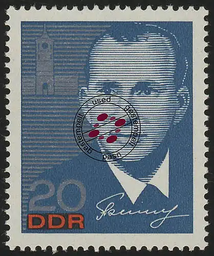 1139 Cosmonautes Belyaev 20 Pf O Tamponné