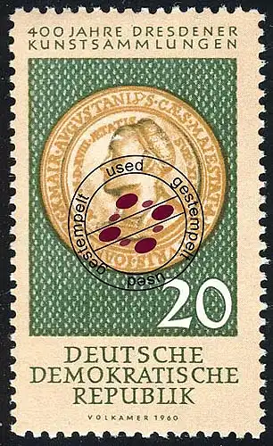 791 Dresdener Kunstsammlung 20 Pf O