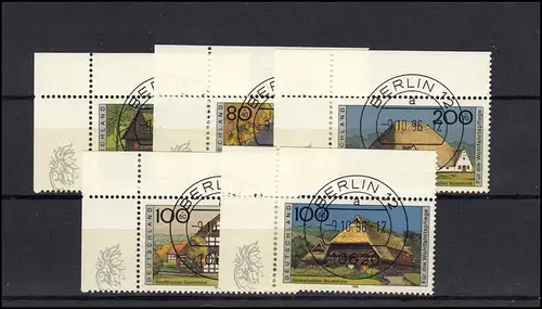 1883-1887 Fermes 1996: ER-Test o.l. avec plein-O VS Berlin ET-o 9.10.98