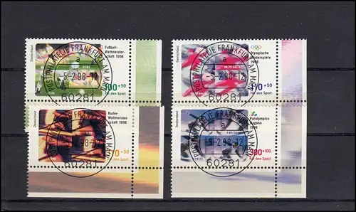 1968-1971 Aide sportive 1998: taux de l'E.R.T. et taux plein de la VS Francfort/Main ET-O