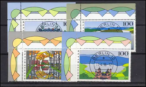 1849-1852 Images de l'Allemagne 1996: ER-set o.l. Voll-O der VS Berlin ET-o