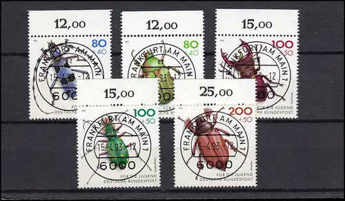 1666-1670 Jeunes Scarabées menacées: ensemble OR avec plein O VS Francfort/M. avec ET-O