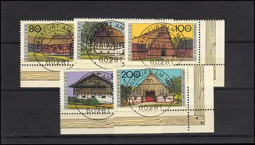 1819-1823 Bauernhäuser in Deutschland 1995: ER-Satz u.r. Voll-O VS Frankfurt/M.