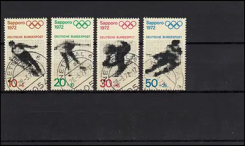 680-683 Jeux olympiques d'hiver: ensemble en arc avec plein tampon Nettetal 28.3.1972