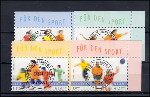 2165-2168 Breitensport / Volksport: ER-set o.r. Temporaire complet VS Frankfurt ET-O