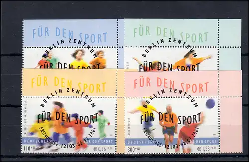 2165-2168 Breitensport / Volkssport: ER-stage o.r. plein-tampon ESSt Berlin 8.2.01