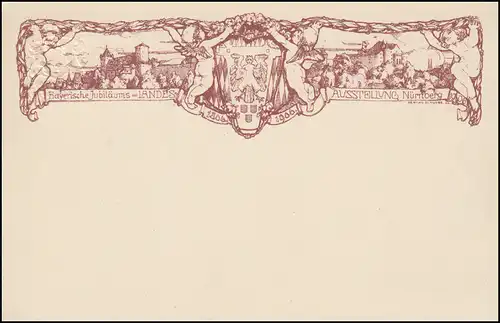 Bayern PP 15 Jubilé-Landes-Salon Nuremberg 1906, post-freisch **