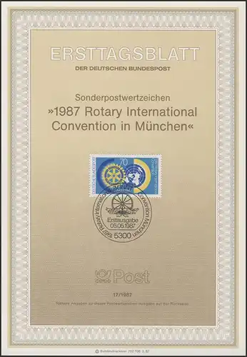 ETB 17/1987 Rotary-Club, Munich