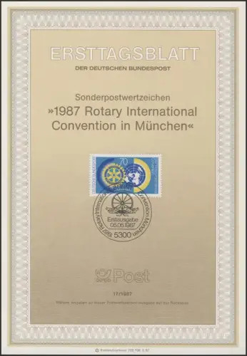 ETB 17/1987 Rotary-Club, Munich