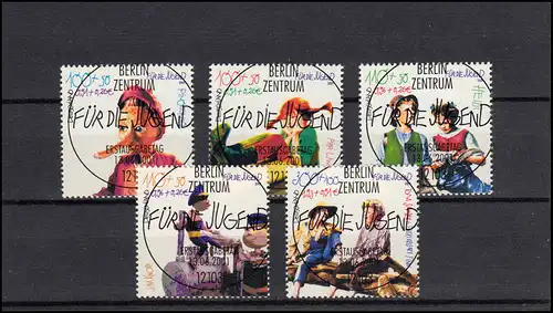 2190-2194 Livres pour enfants et jeunes: série avec cachet complet ESSt Berlin 13.6.2001